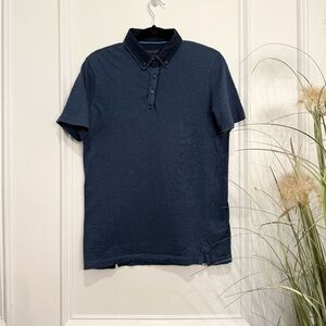Denim & Flower Blue Polo Shirt Classic Style